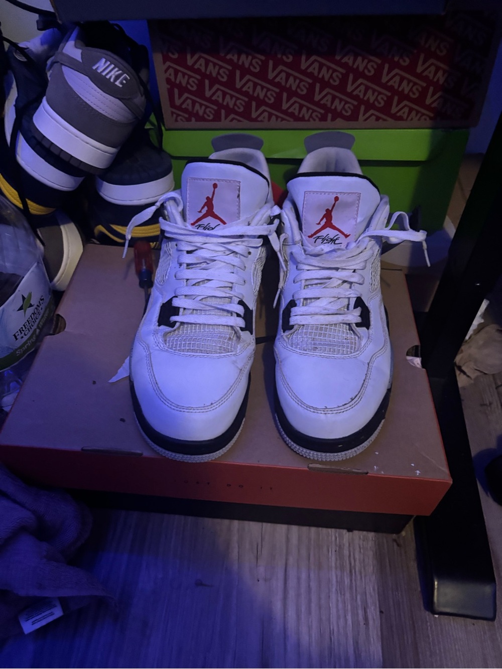 Jordan Kids White and Black Retro Basketball Sneakers with Red Logo